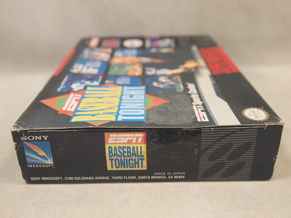 ESPN Baseball Tonight (Super Nintendo | SNES) Authentic BOX ONLY