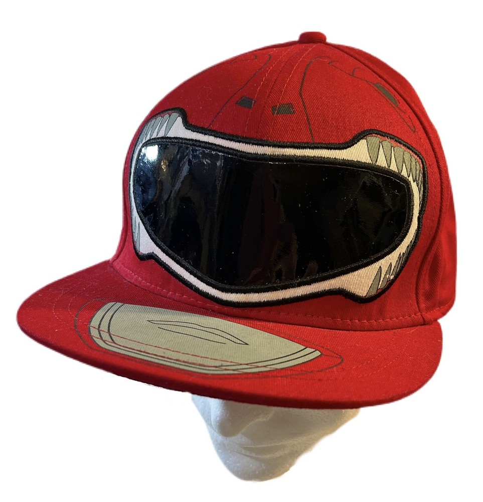 Fitted Cap Hat RED RANGER Mighty Morphin Power Rangers 24" Inside Circumference