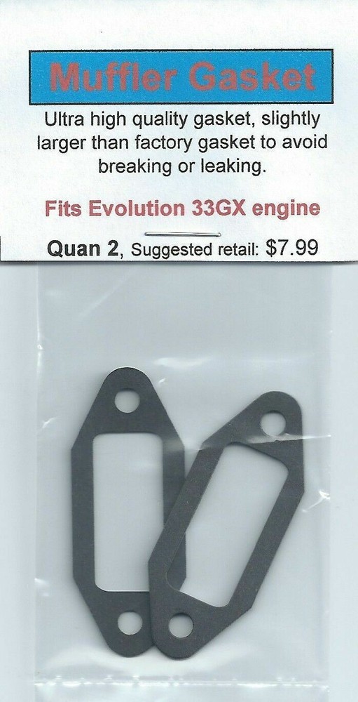 Evolution 33GX Exhaust/Muffler Gasket 2 Pack NIP