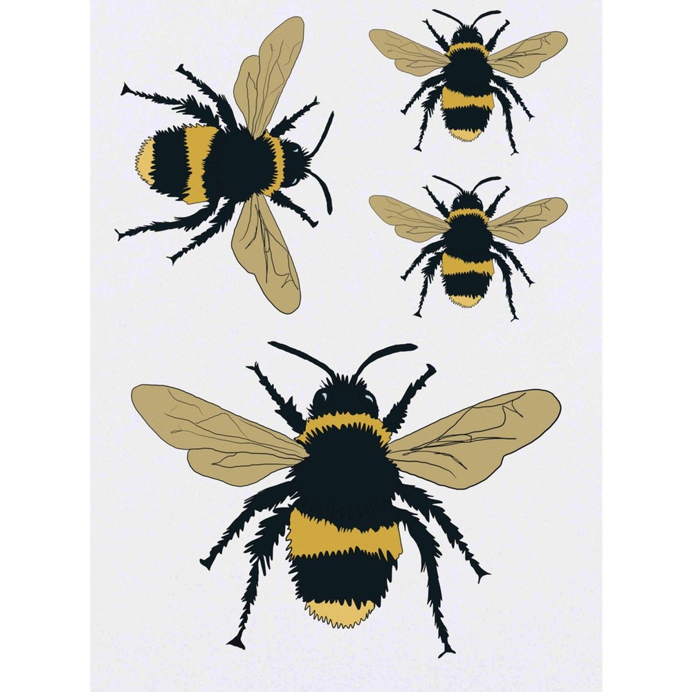 4 x 'Bee' Temporary Tattoos / Transfers (TO00033871)