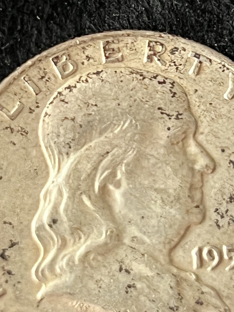 1959 Denver Franklin Half Dollar 90% Silver Circulated