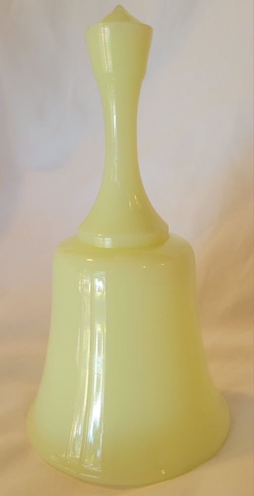 Fenton Uranium Glass Bell Glows 7" HTF
