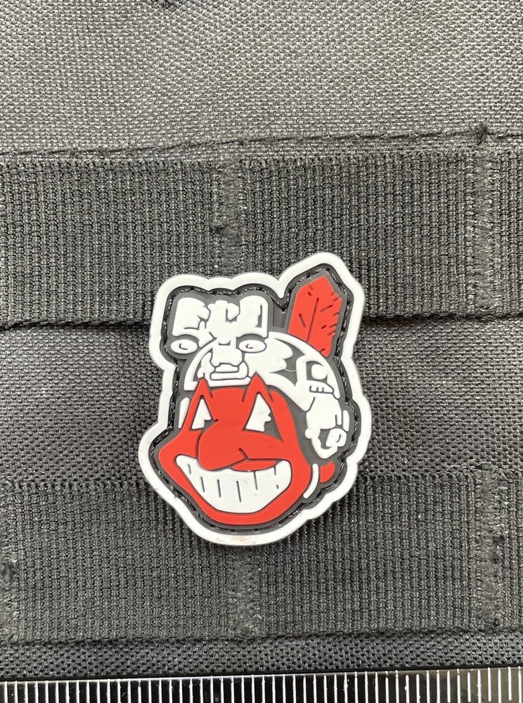 Indian Operator Night Vision NVG PVC Hook Loop Tactical Morale Patch Cleveland