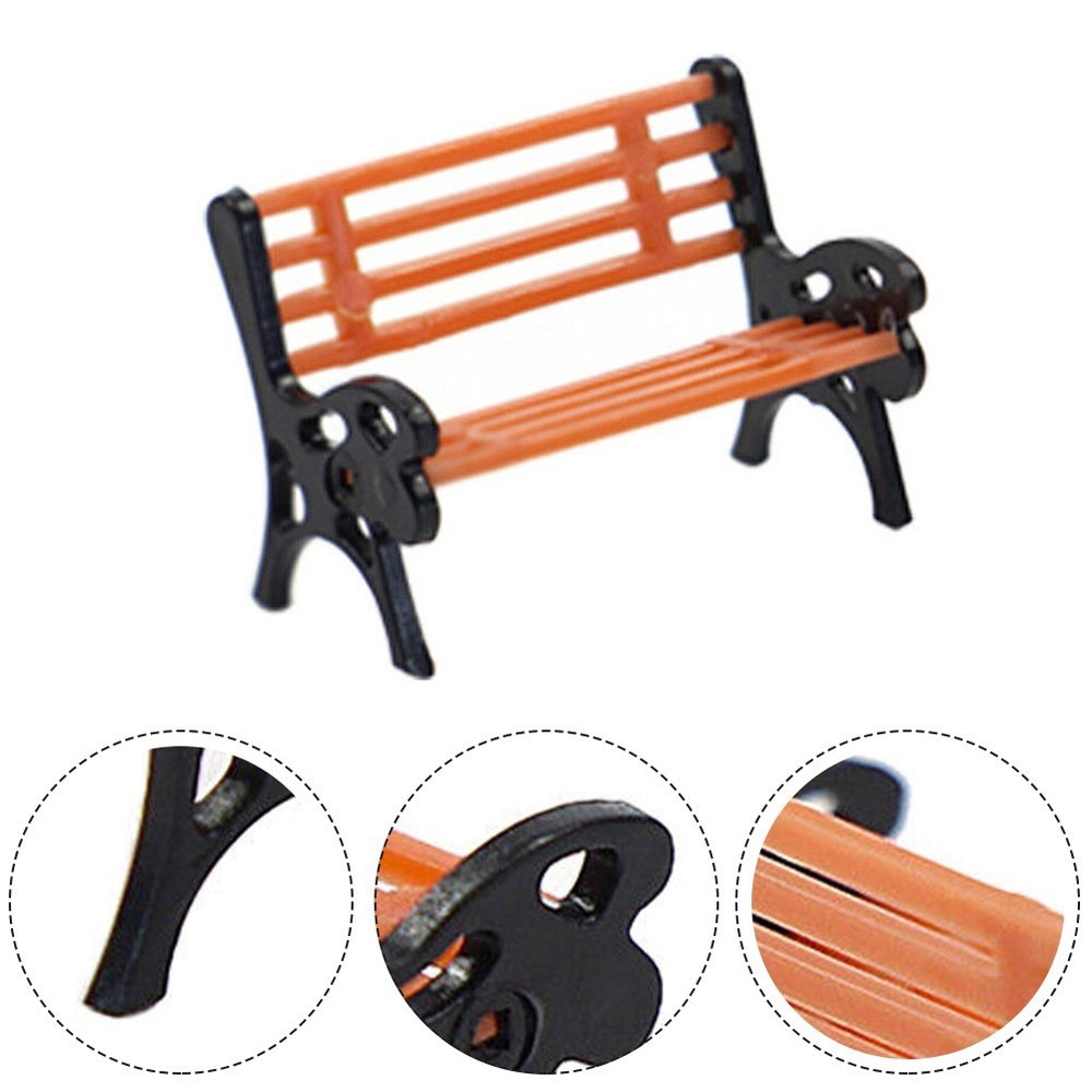 Model Train Model High Quality Model Park Bench Park Layout Brand New