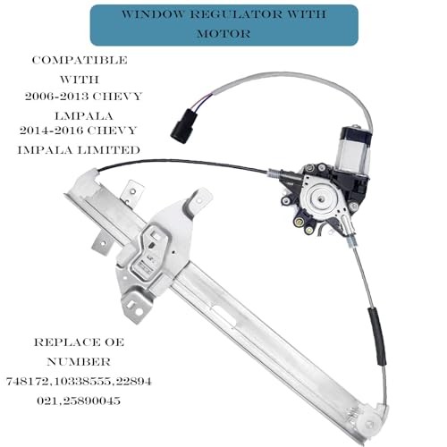 Front Left Driver Side Power Window Regulator and Motor Assembly 748-172