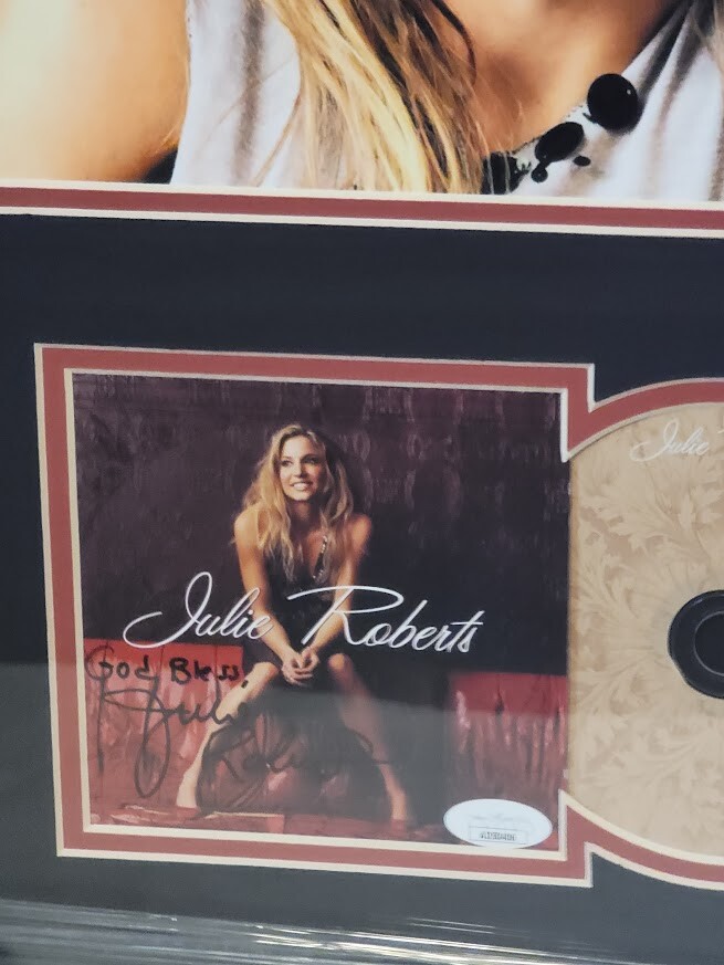 Julie Roberts autographed signed CD JSA Certified Framed