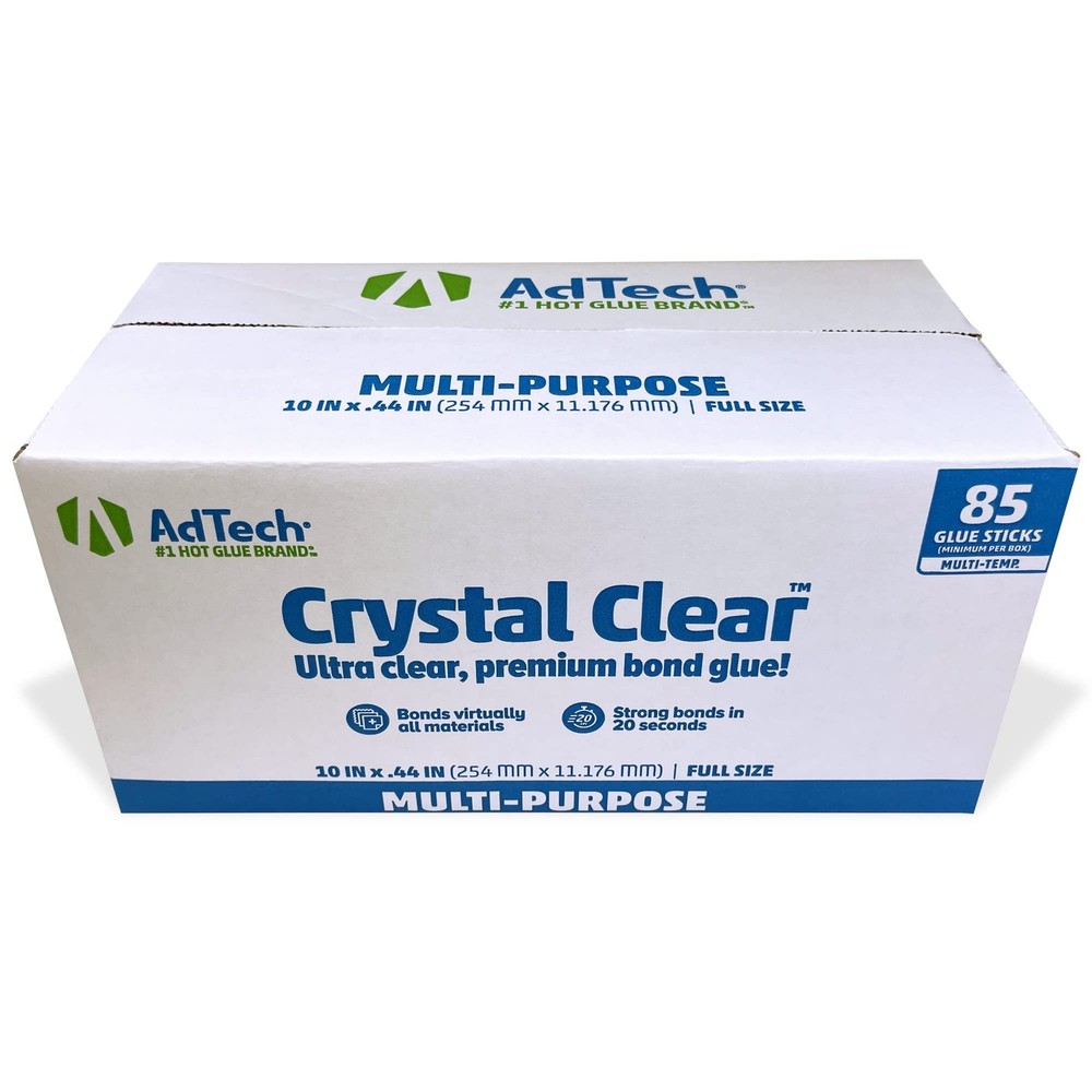 AdTech Hot Glue Sticks 10 Full Size, Clear, 85 Sticks