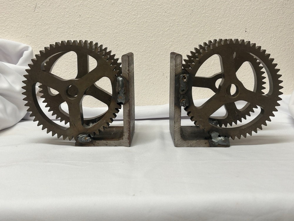 Decorative Gear Bookends