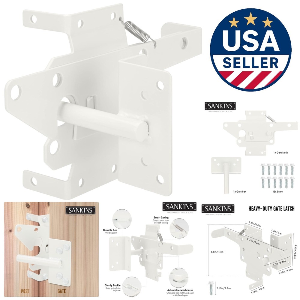 Secure Your Outdoor Space with Automatic Self-Locking Gate Latch - Easy Install