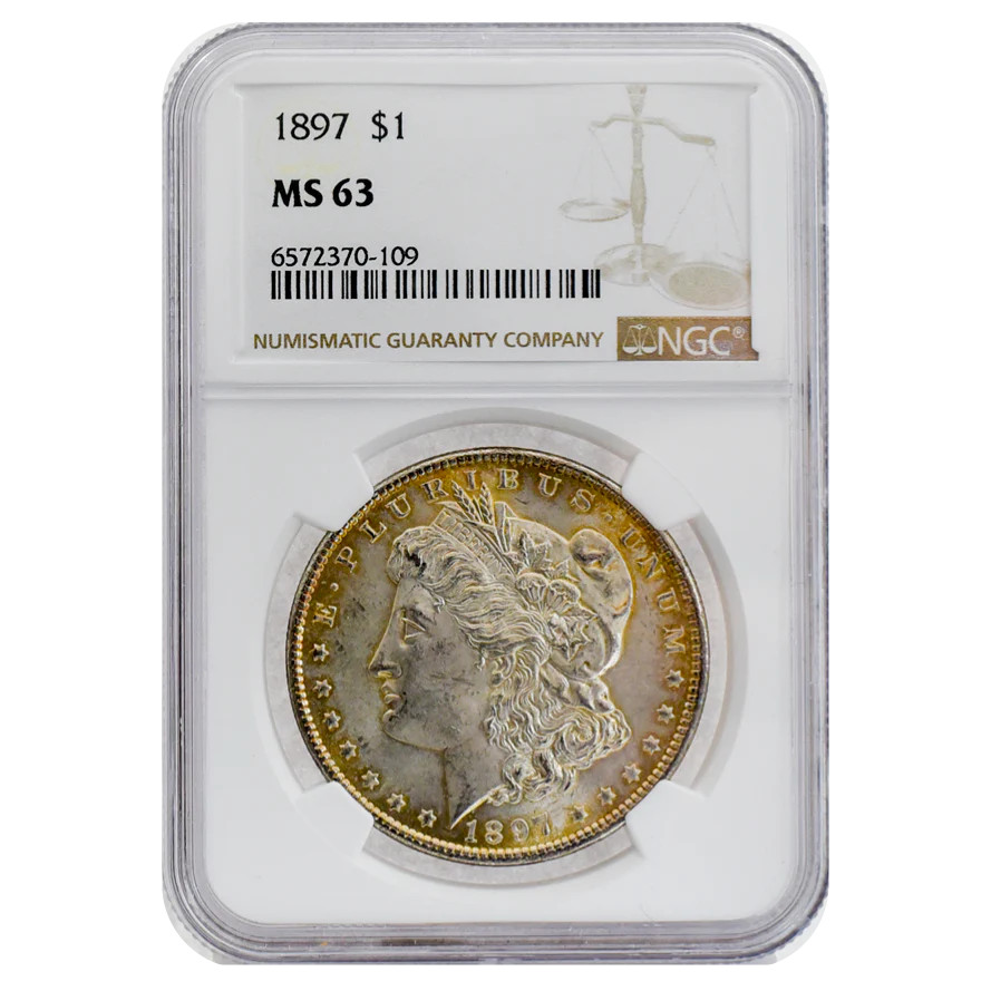 1897 Morgan Dollar MS63 NGC