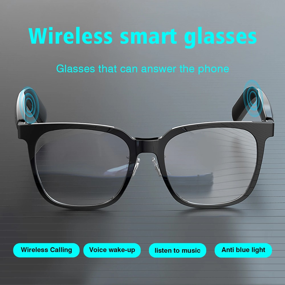 Wireless Smart Glasses with Music Playback and Calling Functions, Bluetooth 5.3