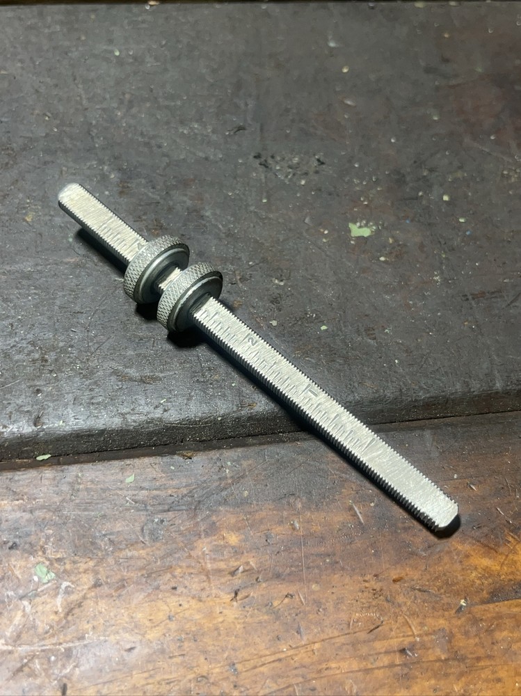 Boice Crane 1650 Drill Press 15” Depth Stop Rod & Nuts