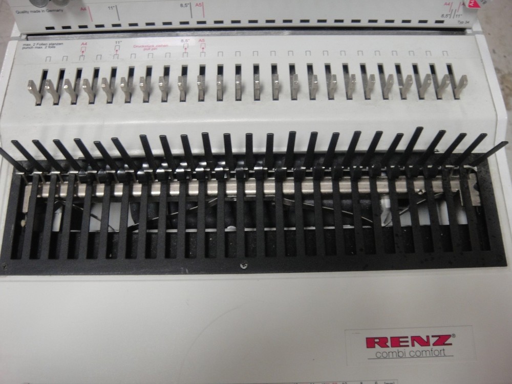 Renz Combi Comfort Typ 34 Punching & Binding Machine