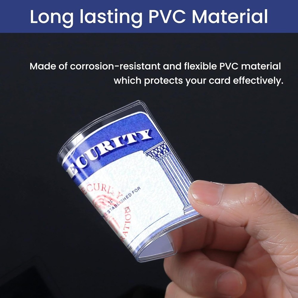 Clear Protective Card Sleeves Thick Plastic