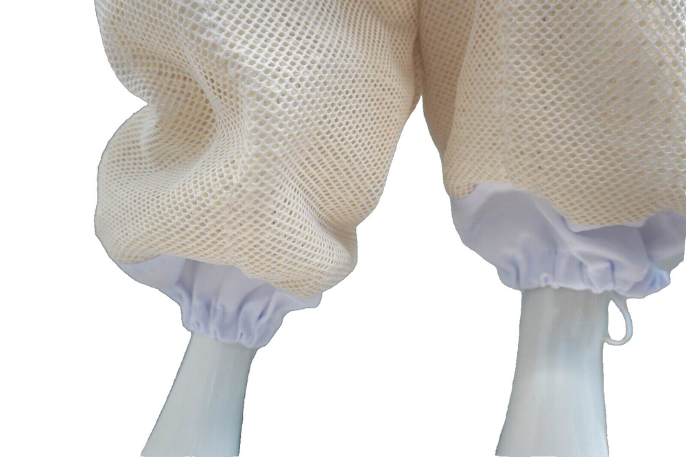 BEEKEEPING SUIT , Unisex 3 Layers Ventilated White - MEDIUM SIZE
