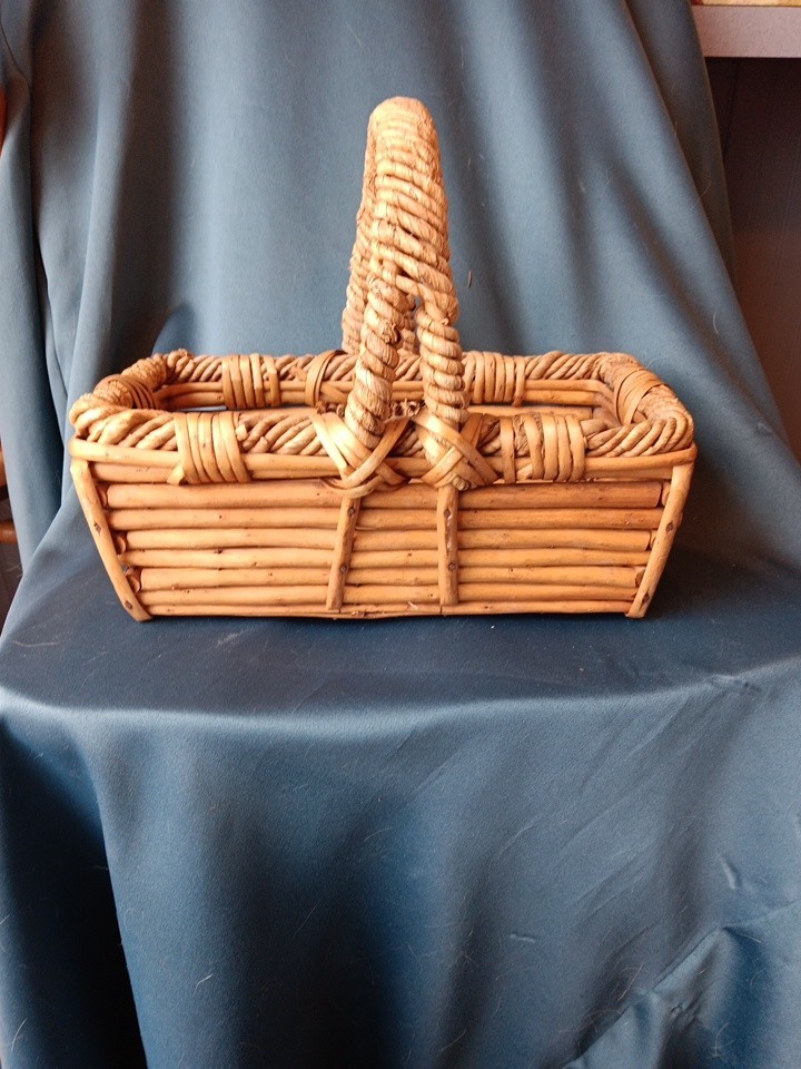 Unique Handmade Retangular Basket Sturdy