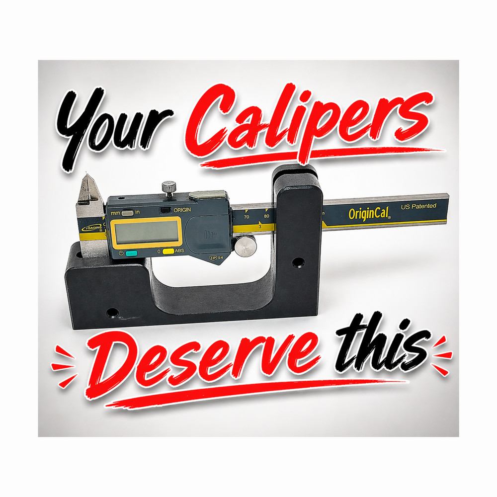 CNC Made Caliper Stand Desktop, Machine Mount, Toolbox, and Presentation