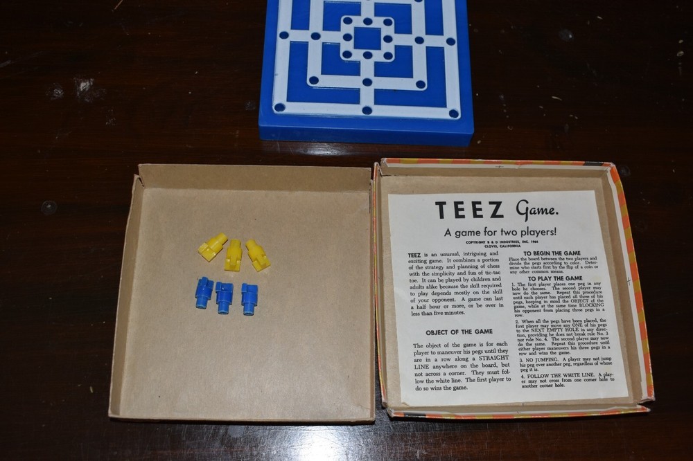 Vintage 1961 Teez Game. B & D Industries.