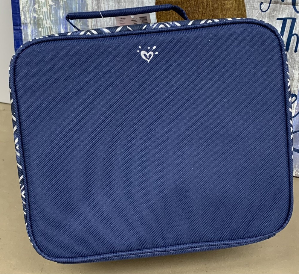 JUSTICE LUNCHBOX INITIAL “F” DENIM AZTEC SHIMMER