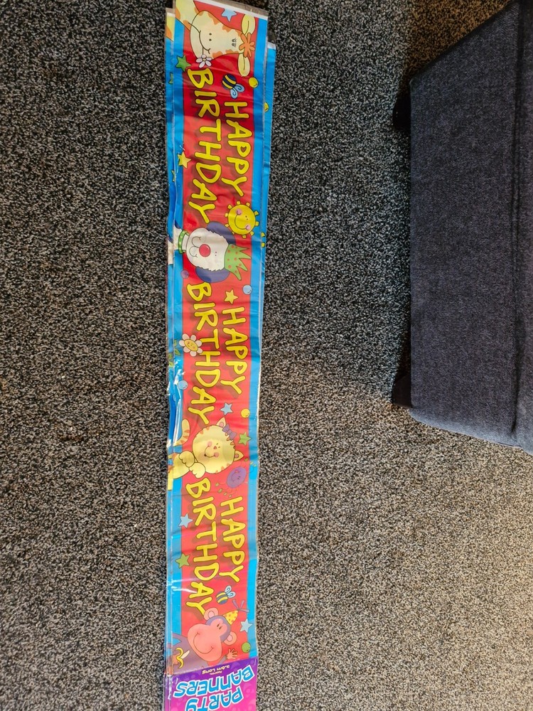 foil banner - kids birthday