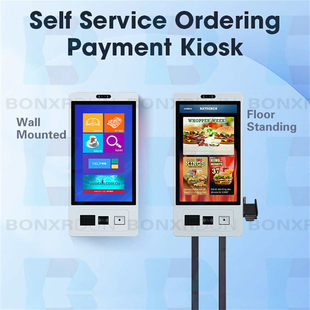 Wall Mount Touchscreen Ordering Machine Self Service for Restaurant