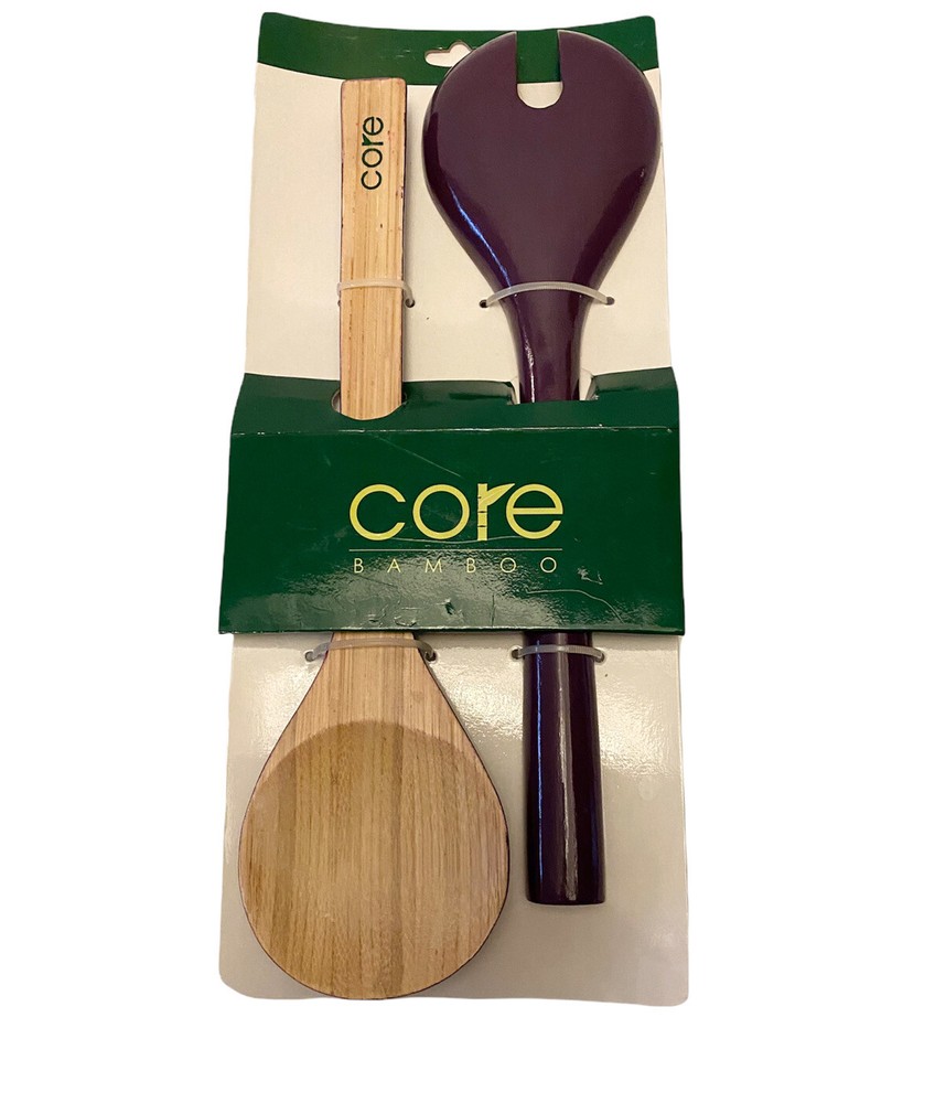 New Core Bamboo salad servers