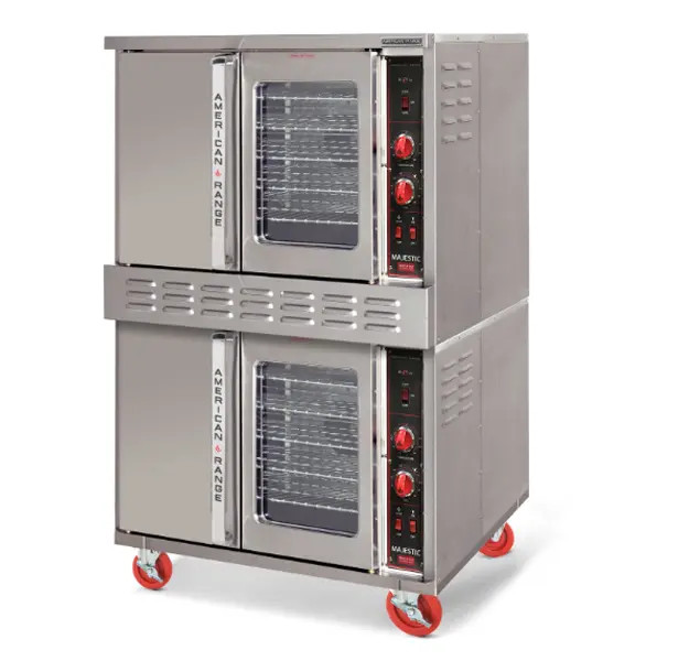 American Range MSD-2 Double Stack Standard Depth All Solid Door Convection Oven
