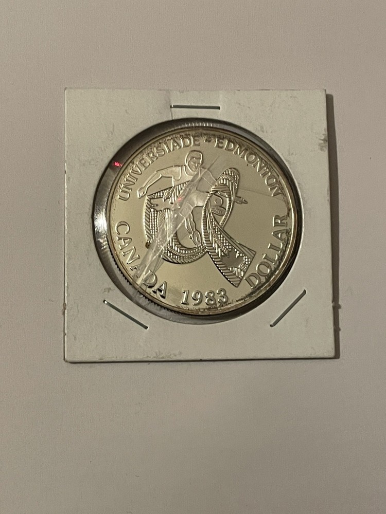 CANADA 1 dollar 1983 SILVER PROOF "EDMONTON"