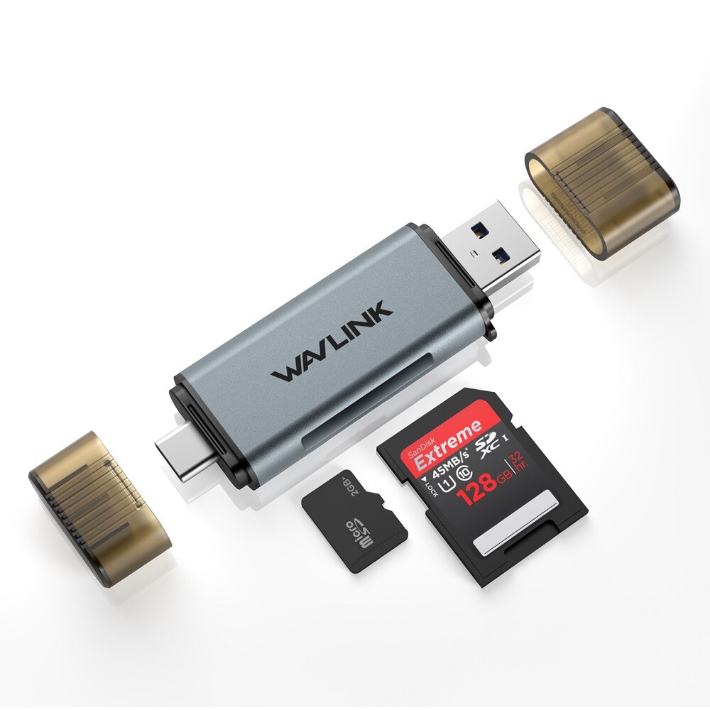 SD Card Reader USB C/USB3.0 to Micro SD Memory Card Reader Adapter for TF SD