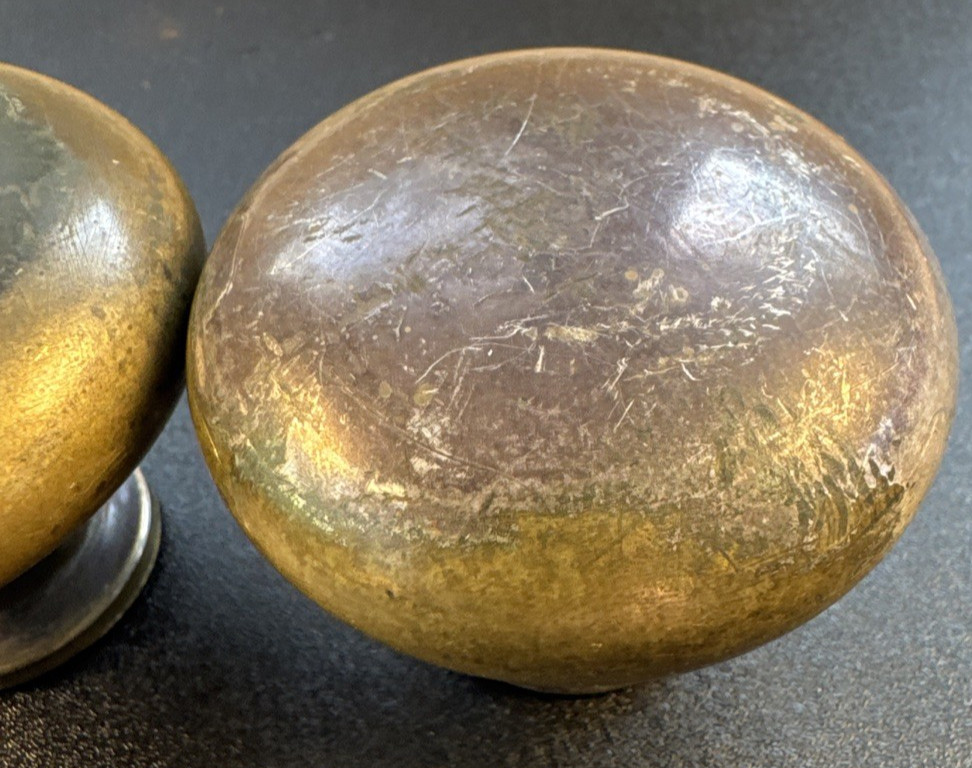 Pair Antique Passage Door Knobs 2-1/4”