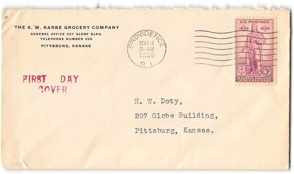 US #777 FDC, 1936