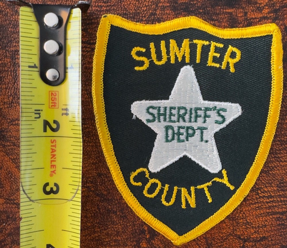 Sumter County Florida FL Sheriff's Dept. Patch Unsewn Rare