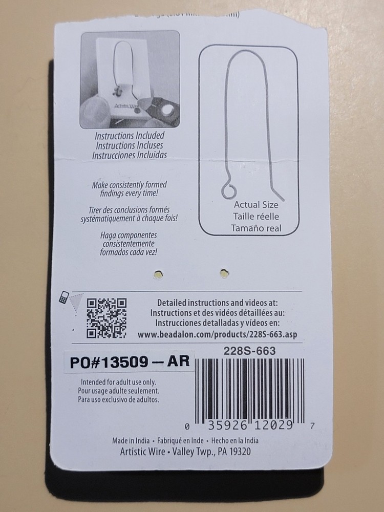Artistic Wire Findings Forms Tall Ear Wire Style Jig