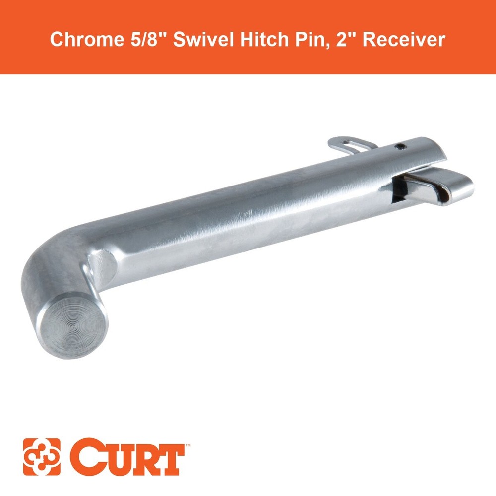 5/8" Swivel Hitch Pin (2" Receiver, Chrome, Packaged)