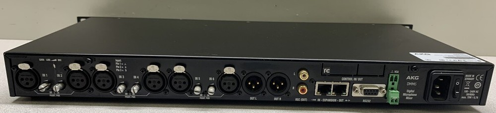 AKG DMM6 Digital Automatic Microphone Mixer 6 Channel input Missing Knobs