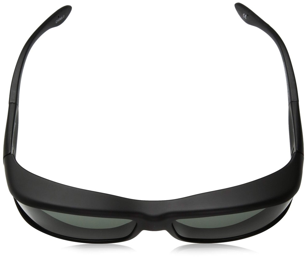 Dioptics Haven-Hunter Rectangular Fits Over Sunglasses Black 82 Millimeters