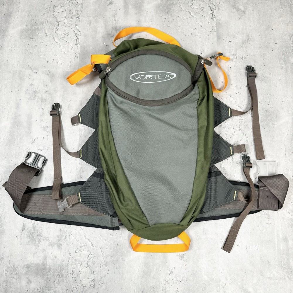 VORTEX Hiking Backpack - Green/Gray - Read