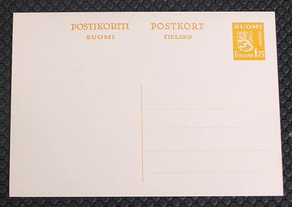 Finland Higgins and Gage PC79 Postal Card