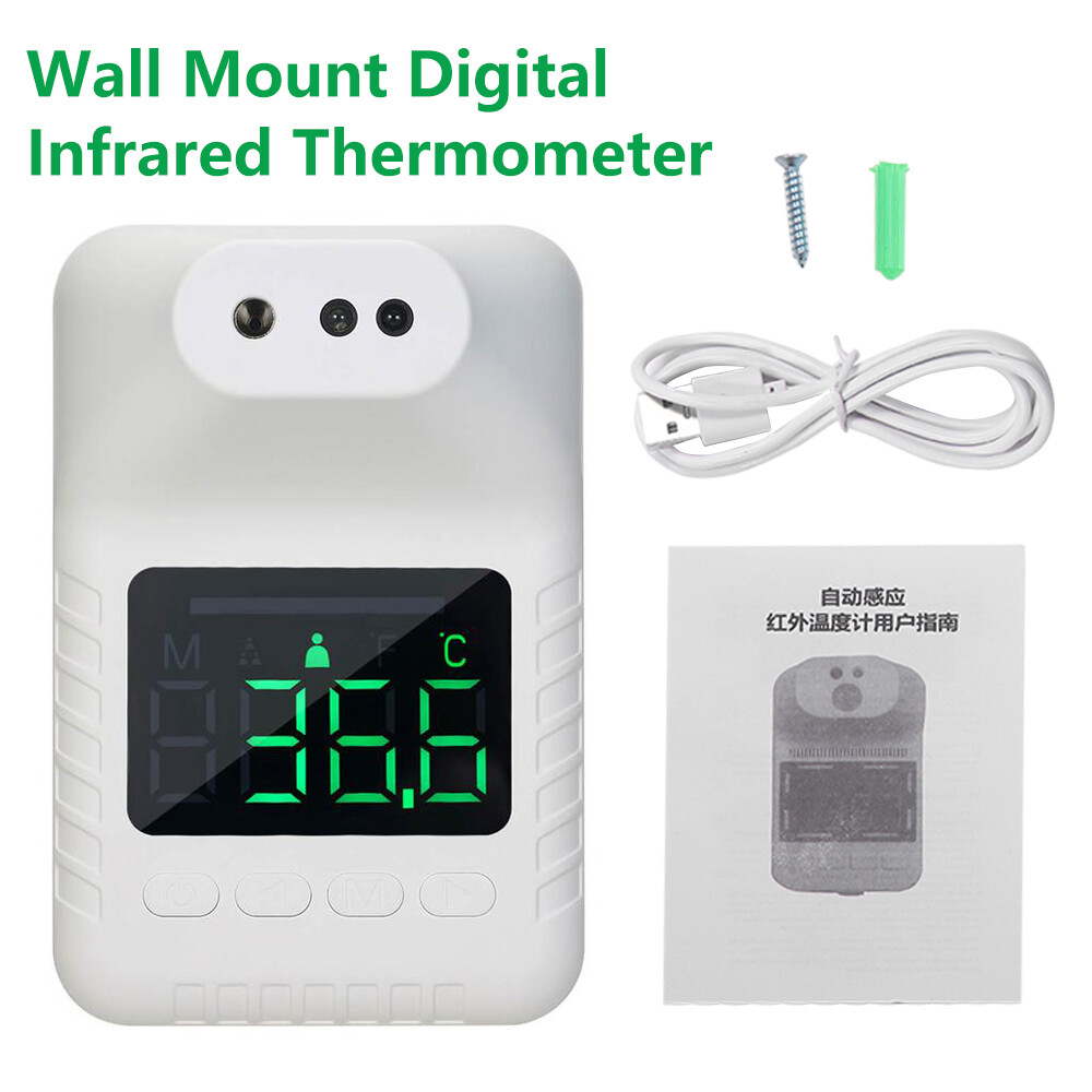 Fast Wall Mount Digital Infrared Thermometer Automatic Non Contact Forehead US