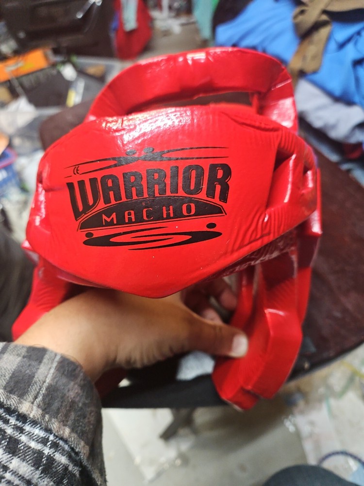 Warrior Macho Martial Arts Red Head Gear