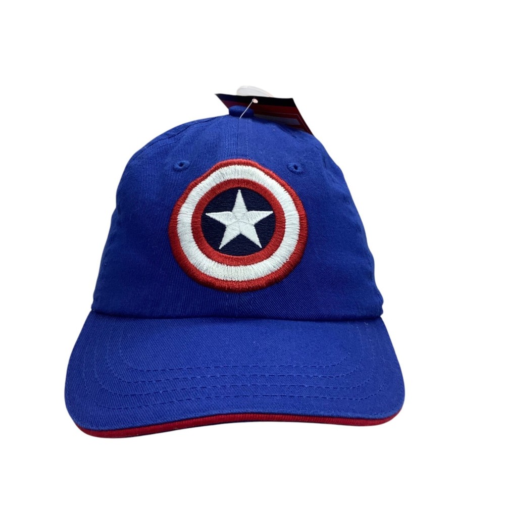 Marvel Captain America Kid Large Baseball Cap Shield Logo Adjustable NEW NWT