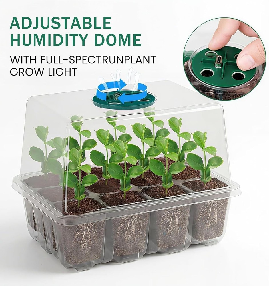 Smart Seed Starter Kit with Full Spectrum Light