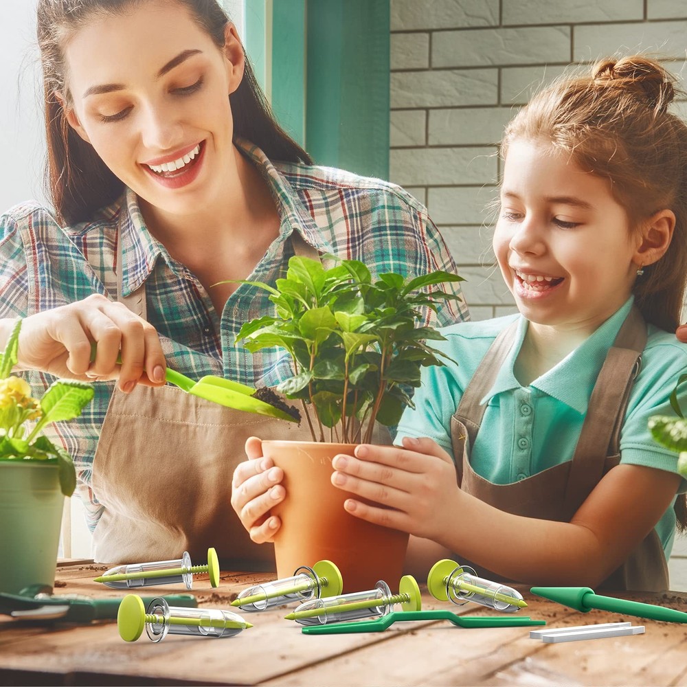 Fecsam 17 Pack Seed Planter Tool, Hand Seeder, Mini Sowing Green