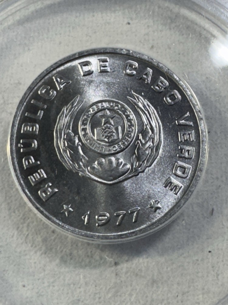 1977 Cape Verde 50 Centavos Graded MS 66 by ANACS