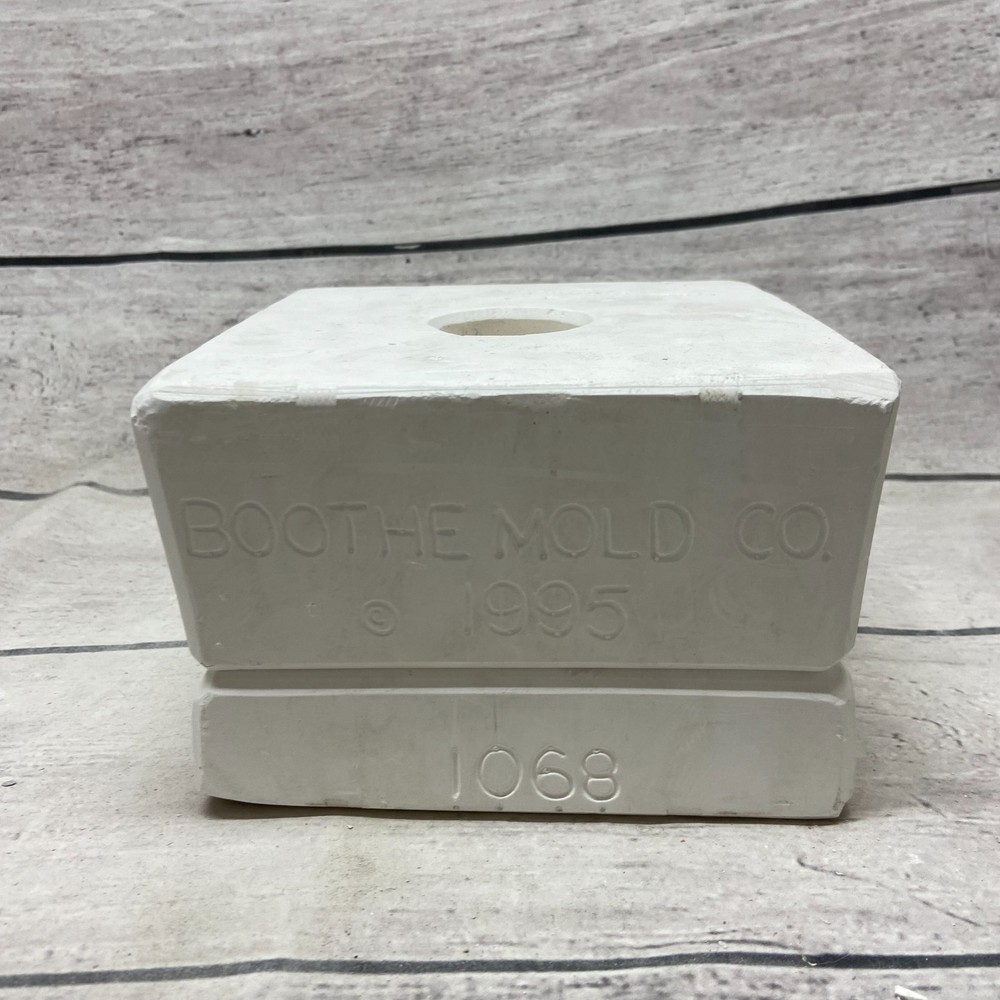 Vintage 1995 Boothe Mold Ceramic Casting Mold Plain Dip Insert #1068