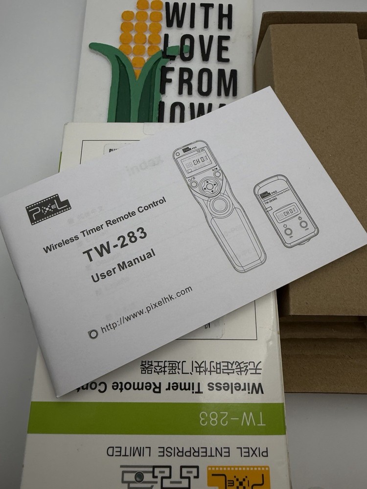 Pixel TW-283 TW283 Wireless Timer Remote Control Shutter Release