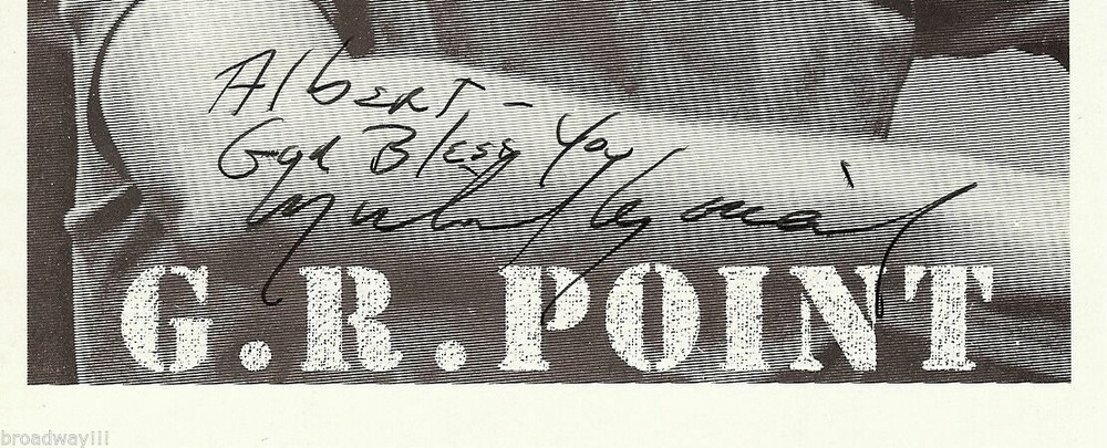 Michael Moriarty (Signed) "G. R. POINT" Michael Jeter 1979 Playbill