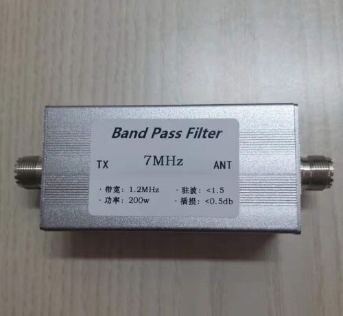 BPF-7-200 7MHz Band Pass Filter BPF Anti-Interference Improved Sensitivity 200W