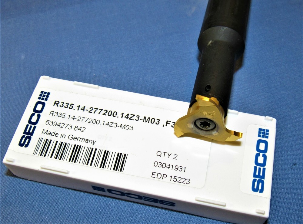 Seco 335.14-2014.0-.36-100 Indexable Tooling Arbor with insert kit