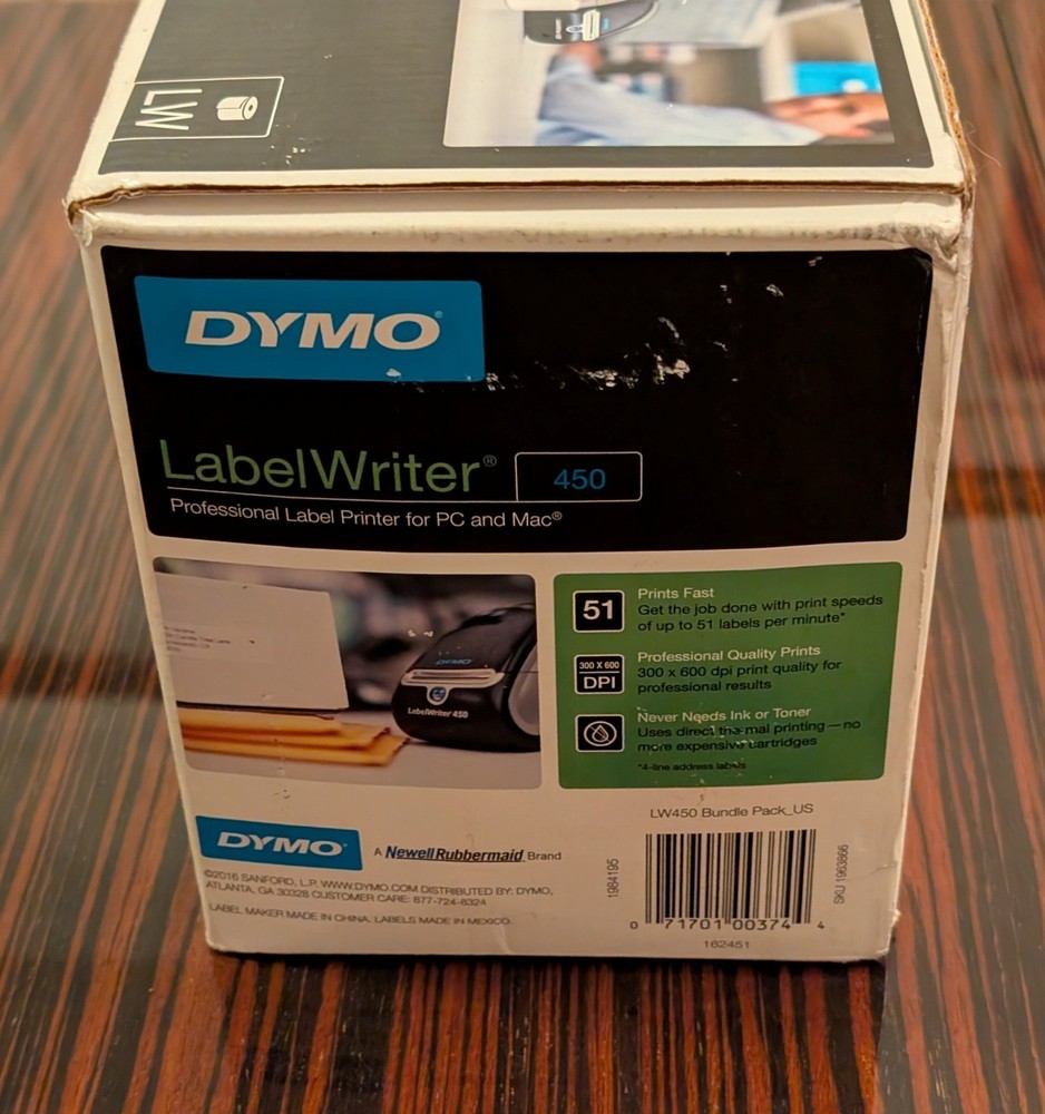DYMO LabelWriter 450 Thermal Label Printer For PC & MAC OPEN BOX